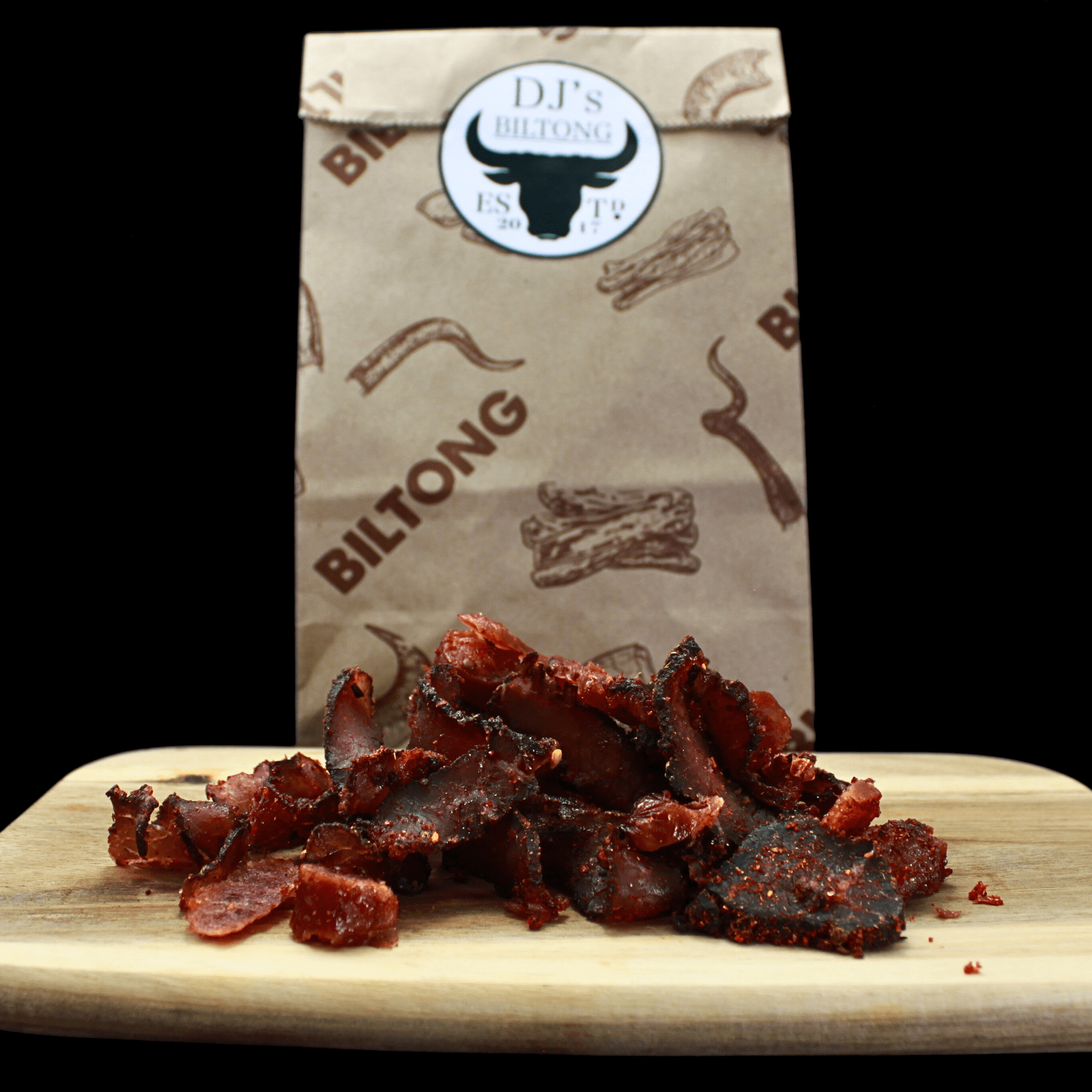 Authentic sweet chilli biltong from south africa prackaging
